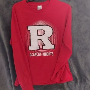 Men Long Sleeve Rutgers Shirt Size Large